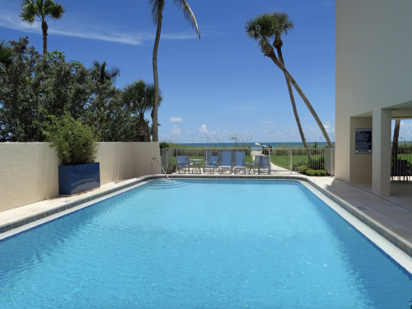 Two Bedroom Beach Condo Communal Pool  Longboat Key